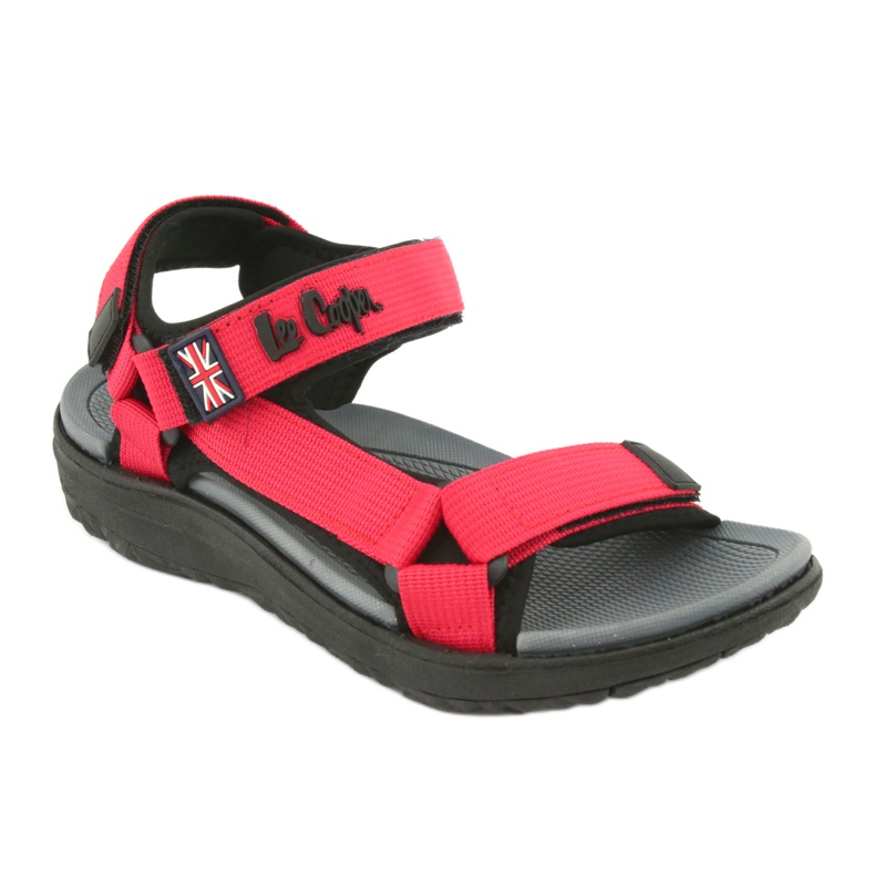Sandály s pěnovou vložkou Lee Cooper LCW-20-34-014 černý červený 1