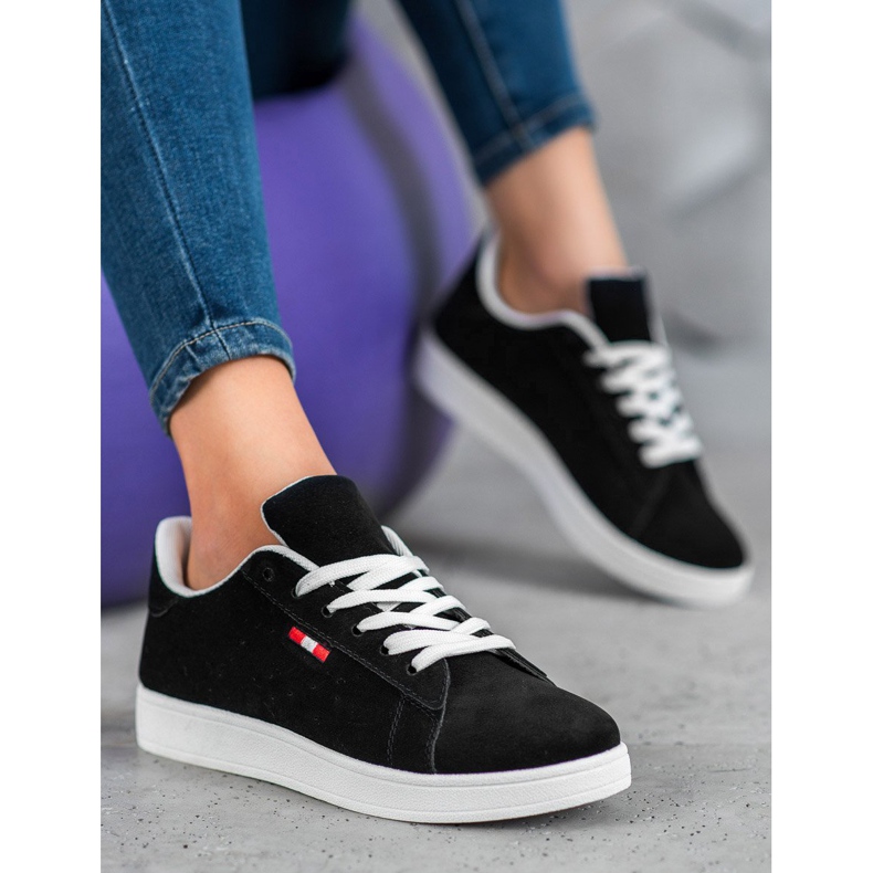 SHELOVET Pohodlné boty z ekologické kůže černá 1