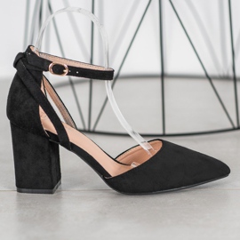 Seastar Stylové semišové lodičky černá 2 Seastar Stylové semišové lodičky černá 2