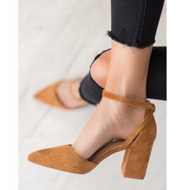 Seastar Stylové semišové lodičky béžový 2