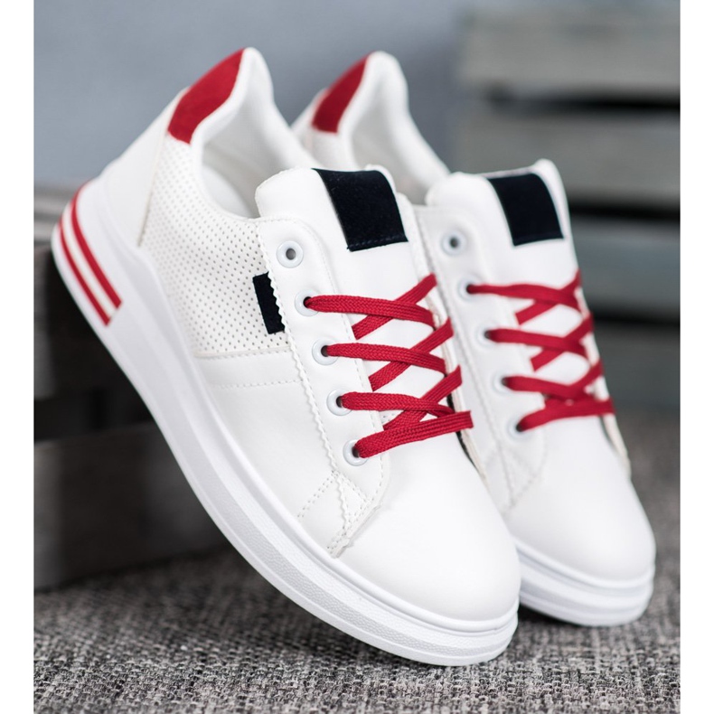 SHELOVET Módní bílé sportovní boty bílý 1