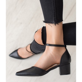 Seastar Pohodlné lodičky na sloupku černý 2