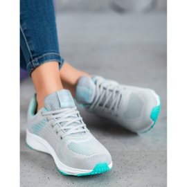 Ax Boxing Pohodlná prolamovaná sportovní obuv šedá zelená 2