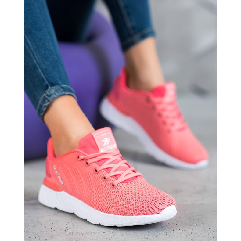 Ax Boxing Lehké prolamované sportovní boty růžový 1