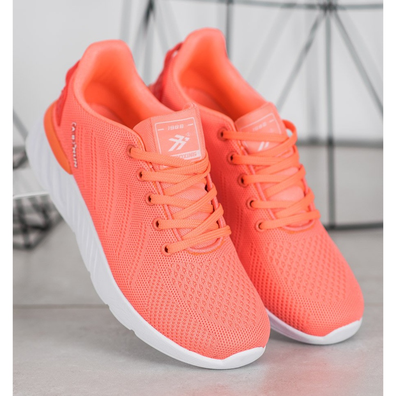 Ax Boxing Lehké prolamované sportovní boty oranžový 2