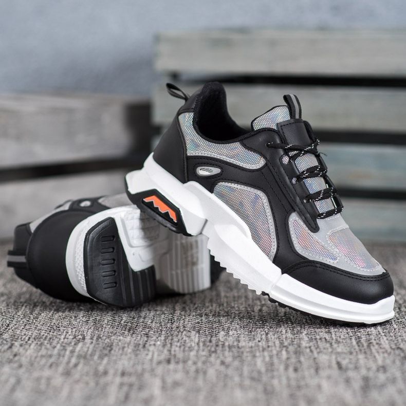 SHELOVET Sportovní tenisky na platformě černá vícebarevný 1