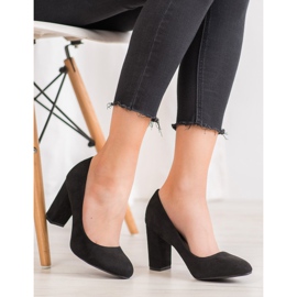 SHELOVET Klasická čerpadla na pilíři černá 1