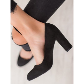 SHELOVET Klasická čerpadla na pilíři černá 2