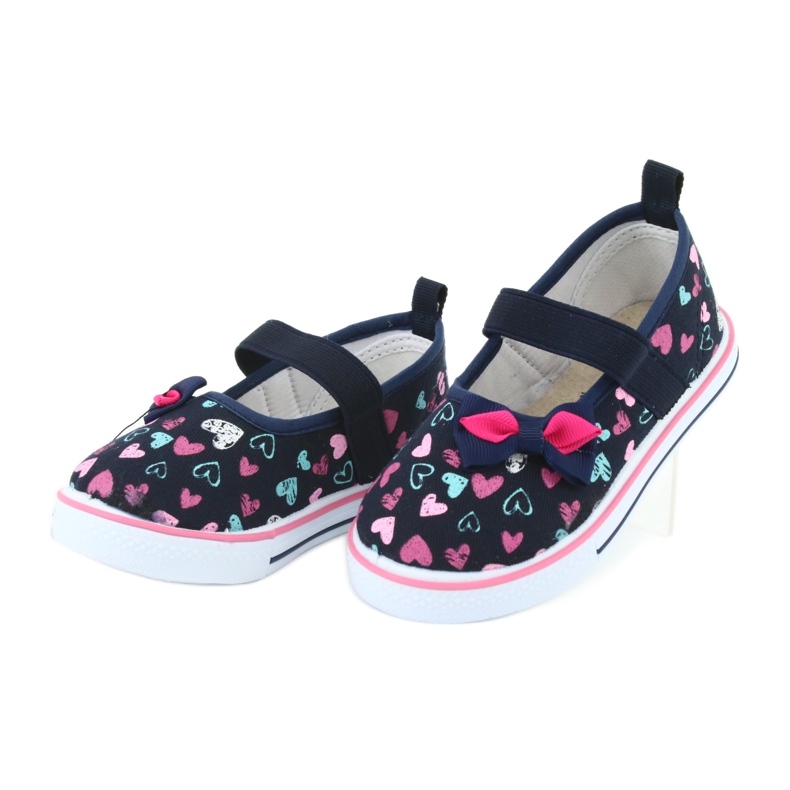 Mašlička z baleríny Kožená vložka Atletico bílý námořnická modrá modrý růžový 3