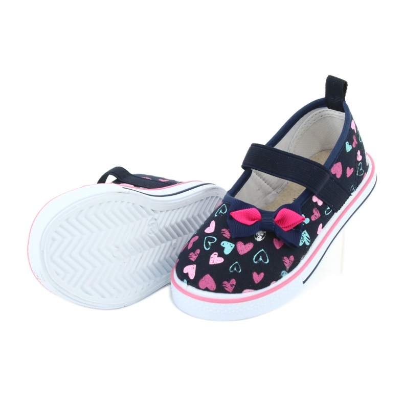 Mašlička z baleríny Kožená vložka Atletico bílý námořnická modrá modrý růžový 5