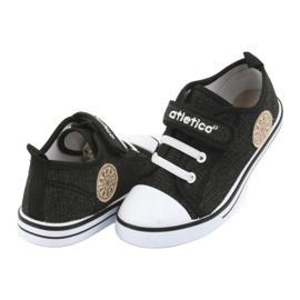 Tenisky s koženou vložkou Atletico BSM029 černá 4