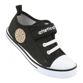 Tenisky s koženou vložkou Atletico BSM029 černá 1