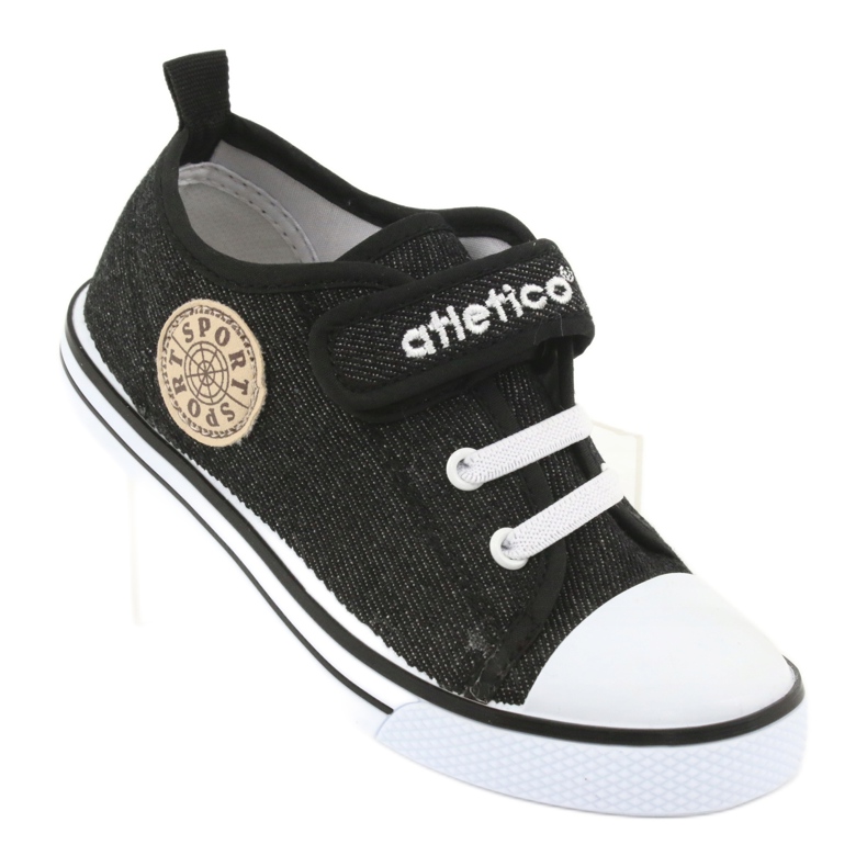 Tenisky s koženou vložkou Atletico BSM029 černá 1
