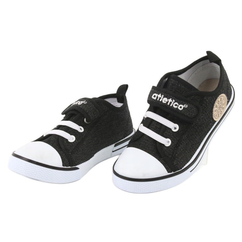 Tenisky s koženou vložkou Atletico BSM029 černá 3