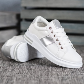 SHELOVET Šněrovací sportovní obuv bílý 2 SHELOVET Šněrovací sportovní obuv bílý 2