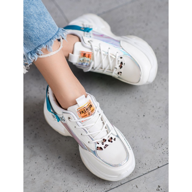 SHELOVET Módní sportovní tenisky bílý vícebarevný 1 SHELOVET Módní sportovní tenisky bílý vícebarevný 1