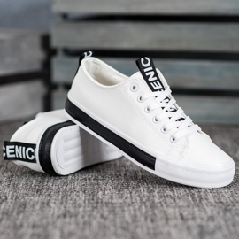 Bestelle Pěkné sportovní tenisky bílý černá 1