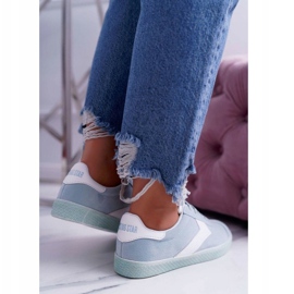 Modré dámské sportovní boty Big Star DD274301 modrý 1