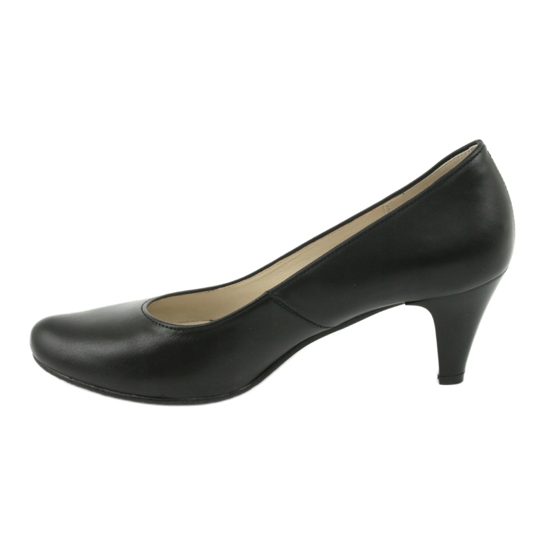 Černé kožené business lodičky Gregors 465 černá 2