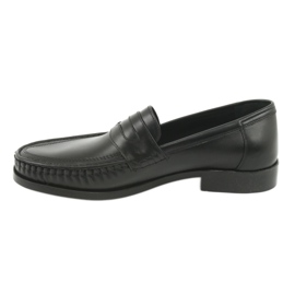 Pilbut Morello Men's Black Loafers Black 01 černý 2
