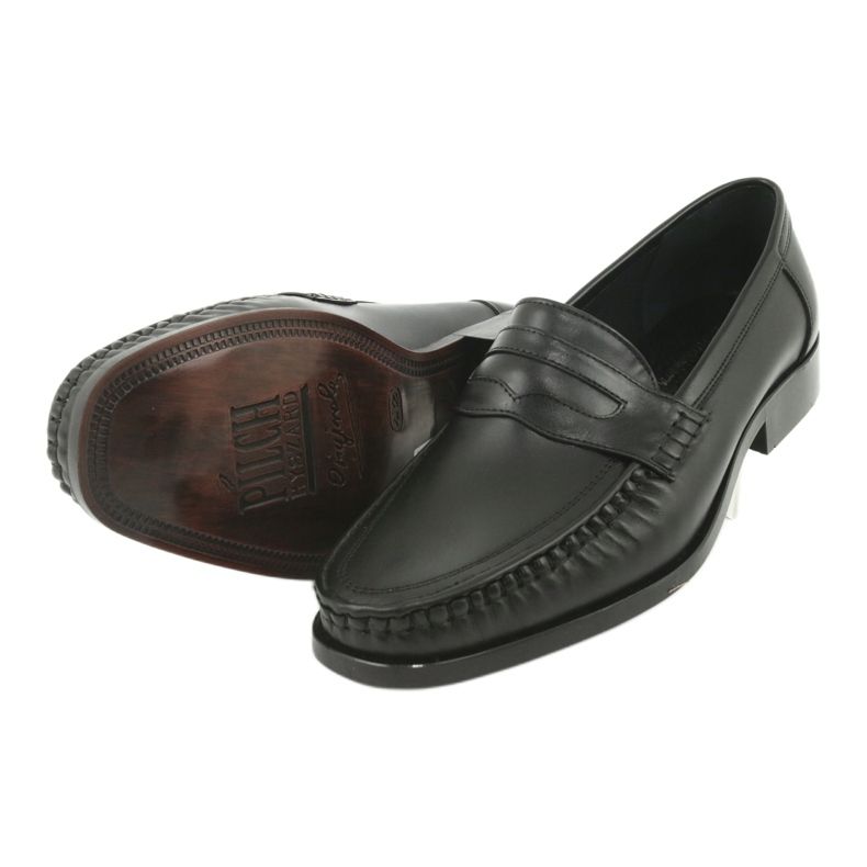 Pilbut Morello Men's Black Loafers Black 01 černý 4
