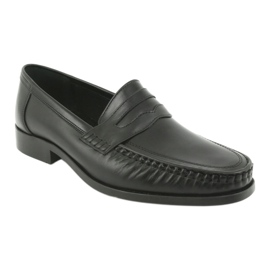 Pilbut Morello Men's Black Loafers Black 01 černý 1