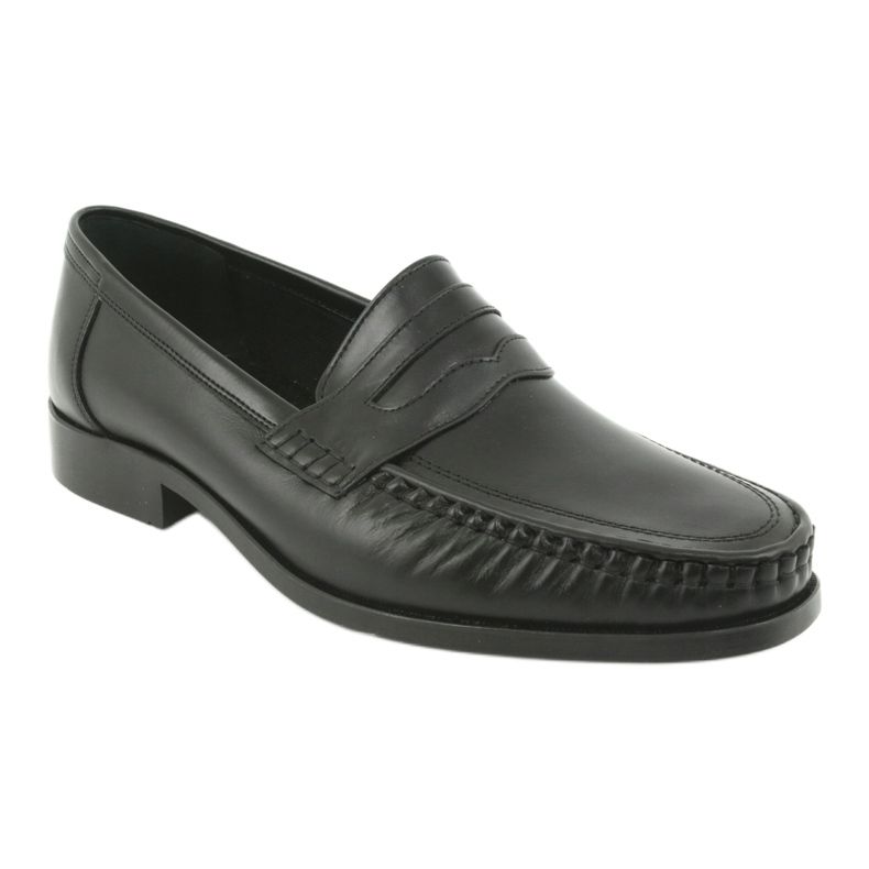 Pilbut Morello Men's Black Loafers Black 01 černý 1