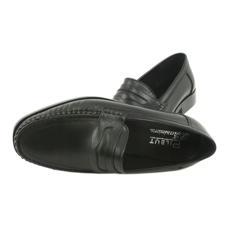 Pilbut Morello Men's Black Loafers Black 01 černý 5