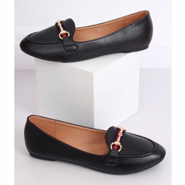 Černé mokasíny 9F177 černé černý 2