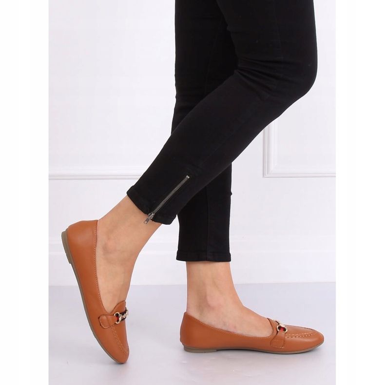 Mokasíny velbloud 9F177 velbloud hnědý 1