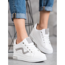 SHELOVET Sportovní obuv se skrytým klínkem bílý 2