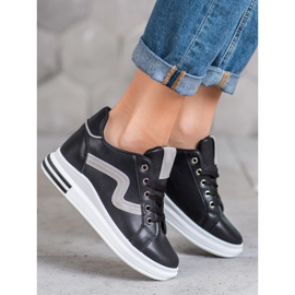 SHELOVET Sportovní obuv se skrytým klínkem černá 2