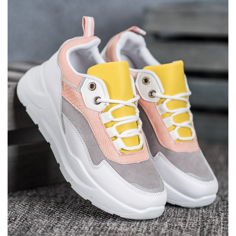 SHELOVET Tenisky Na Platformě bílý vícebarevný 2