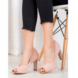 Otevřete špičky čerpadel VINCEZA růžový 1