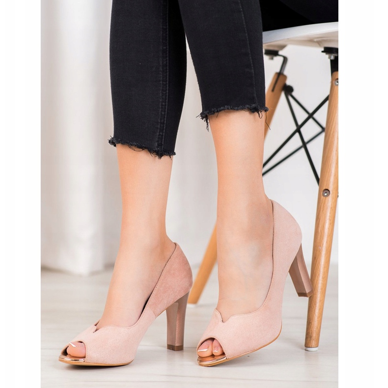 Otevřete špičky čerpadel VINCEZA růžový 1