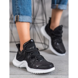 RTX WALK Černé tenisky s třpytkami černý 1