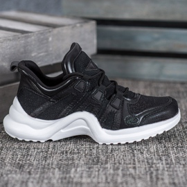 RTX WALK Černé tenisky s třpytkami černá 2