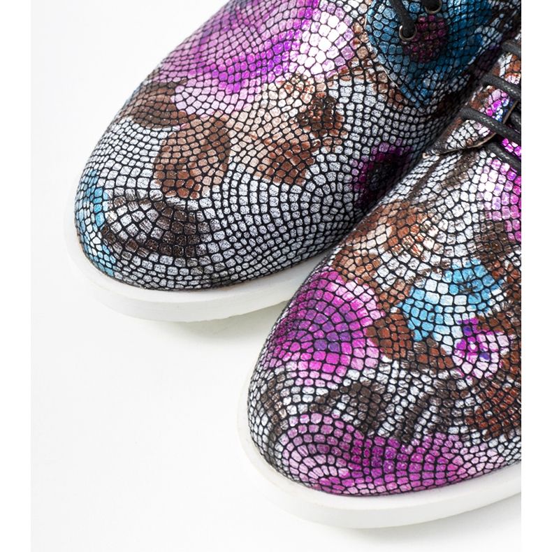 Klasické černé květinové jazzové boty ZG629-1 černá 2