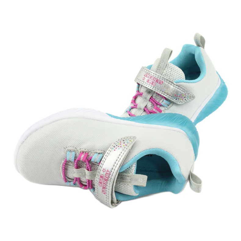 Sportovní boty American Club ES14 šedo/modré šedá 6