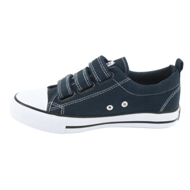 American Club Americké tenisky na suchý zip LH31 navy blue námořnická modř 2
