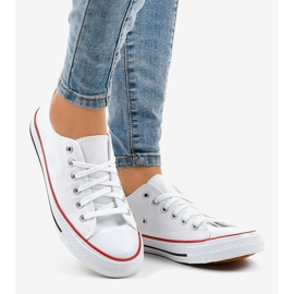 Klasické bílé dámské tenisky ZC-2 bílý 2 Klasické bílé dámské tenisky ZC-2 bílý 2