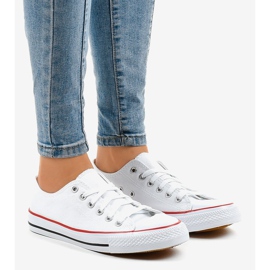 Klasické bílé dámské tenisky ZC-2 bílý 1 Klasické bílé dámské tenisky ZC-2 bílý 1