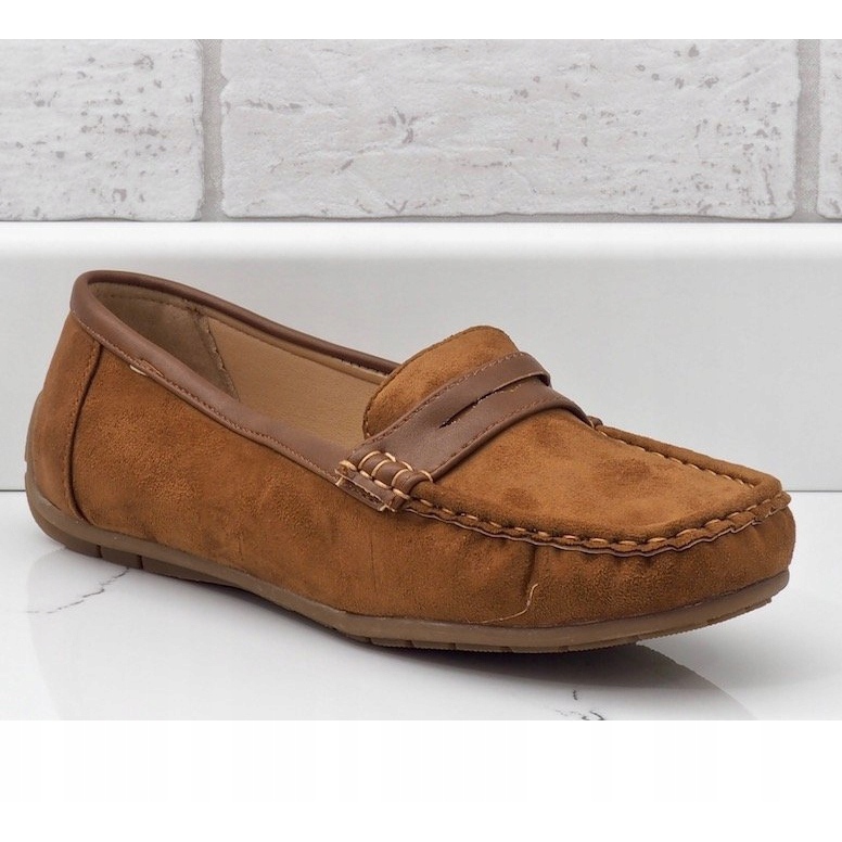 Hnědé mokasíny z balerín BO-378 hnědý 1