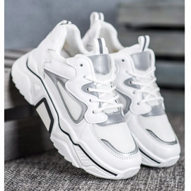 Weide Módní tenisky se síťovinou bílý 2 Weide Módní tenisky se síťovinou bílý 2