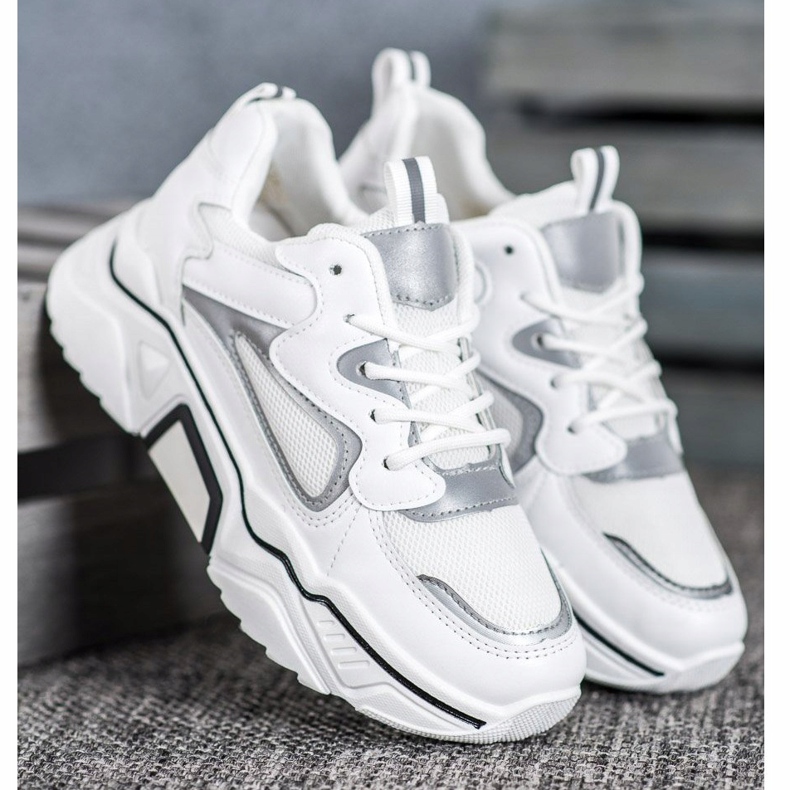 Weide Módní tenisky se síťovinou bílý 2 Weide Módní tenisky se síťovinou bílý 2