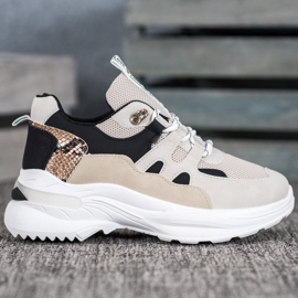 Weide Módní milostné tenisky hnědý černá vícebarevný 2