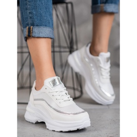 SHELOVET Módní sportovní obuv bílý žlutá 1