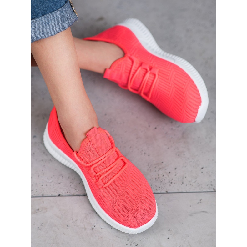 SHELOVET Pohodlné textilní boty růžový 1