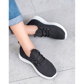 SHELOVET Pohodlné textilní boty černý 2