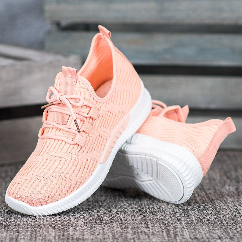 SHELOVET Pohodlné textilní boty oranžový 1